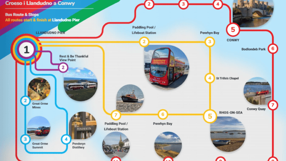 Лландудно: Обзорная экскурсия по городу на экскурсионном автобусе
