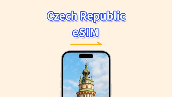 Tschechische eSIM | Highspeed-Daten | 5G/4G | Tages-/Datenpaket | 24 Stunden | 1–30 Tage | QR-Code