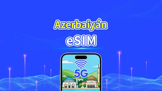 Azerbaiyán eSIM | 5G/4G | Pase diario/Paquete de datos total | 1–30 días | Facturación por 24 horas | Código QR