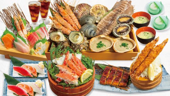 [Kisaku Suisan Sennichimae Store] Kisaku Seafood Package (Reservation-Exclusive Package) Choose One of Two Set Menus