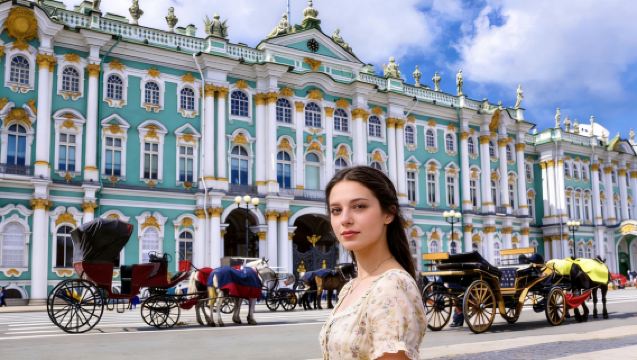 Rusia, St. Petersburg: Istana Musim Sejuk + Katedral Darah Penyelamat + Istana Catherine | Boleh Disesuaikan※