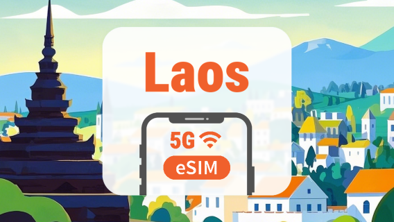 Laos 5G eSIM | Doppia Rete • AI & TikTok | 1–30 Giorni | Codice QR