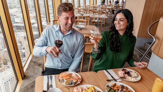 Sydney Tower Revolving Restaurant Seafood Buffet [Window Seat Optional & Lunch/ Dinner & 360-degree Panoramic View of Sydney Sydney Tower Eye]