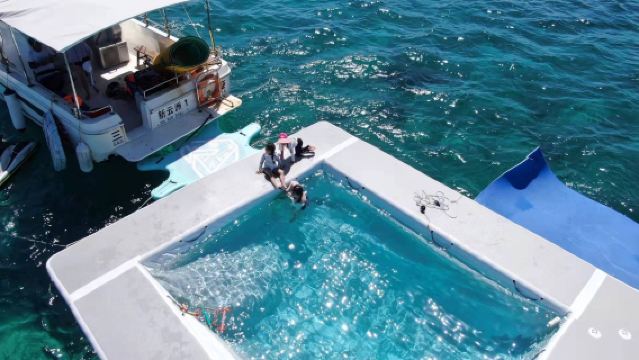 萬寧石梅灣加井島遊艇帆船旅遊中心+洲仔島體驗潛水水肺潛水/自由潛水/浮潛3小時【遊艇帆船出海泳池玻璃船】