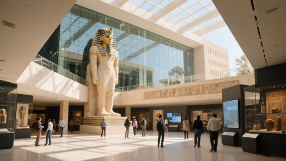 開羅博物館一日遊【埃及國家博物館+大埃及博物館+文明博物館】