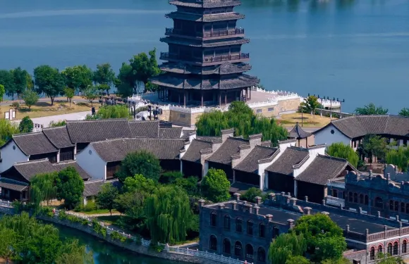 江蘇鹽城東晉水城+大縱湖+珠溪古鎮包車一日遊可中英文服務