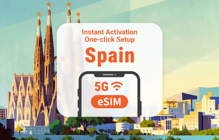 Spain 5G eSIM | Multiple Networks | 1–30 Days | Instant QR