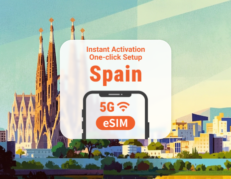 Spain 5G eSIM | Multiple Networks | 1–30 Days | Instant QR