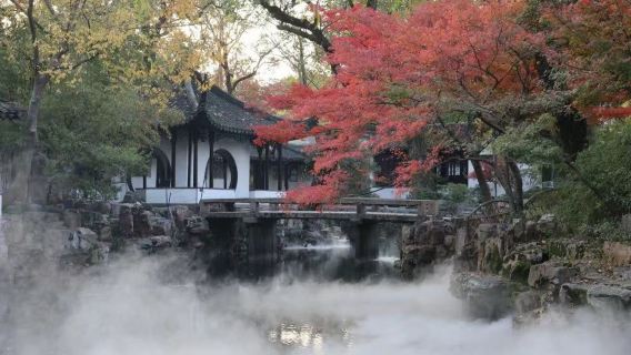 【小團配耳麥上門接】拙政園+獅子林+虎丘山風景名勝區+寒山寺+山塘一日遊