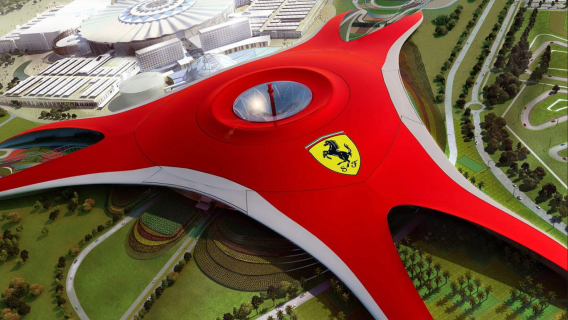 Abu Dhabi + Mosque + Ferrari World admission ticket with multiple English route options