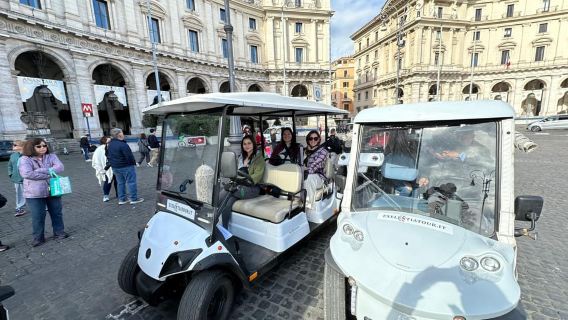 Roma: Tour en carrito de golf con sesión fotográfica profesional