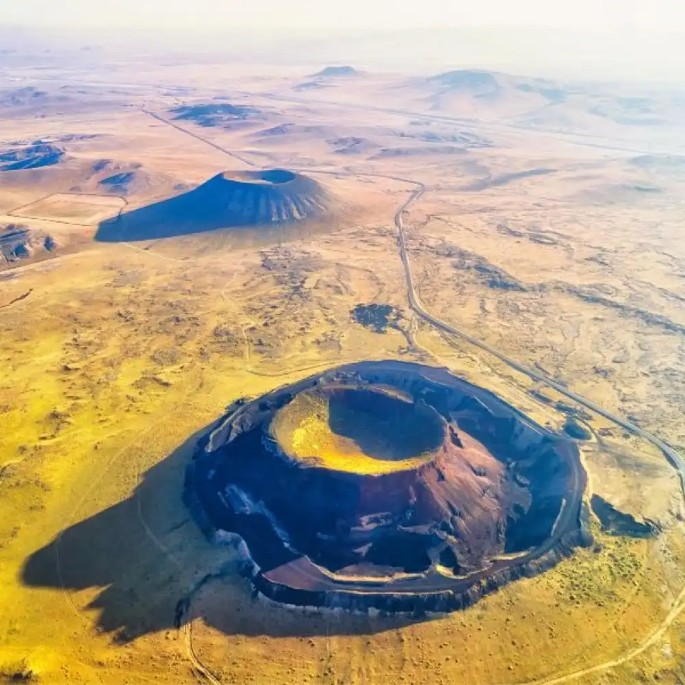 Private Day Tour to Wulanhada Volcano Geopark and Huitengxile