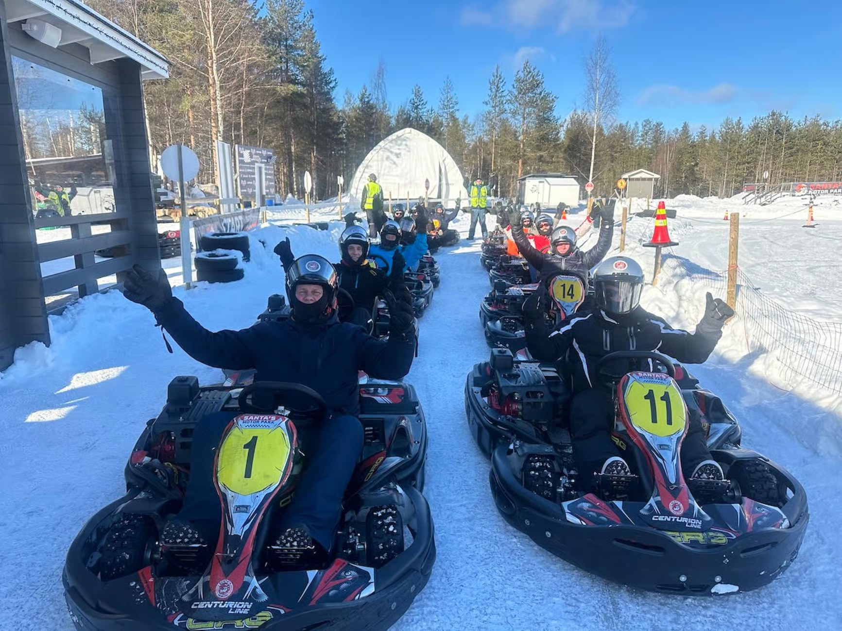 Experiencia de karting sobre hielo en Rovaniemi (cerca de la Aldea de Santa Claus y del aeropuerto de Rovaniemi)