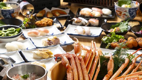 Kyoto Kanigin  - Snow Crab (M-Size) & Red Snow Crab All-You-Can-Eat Course! <63 Items Total>