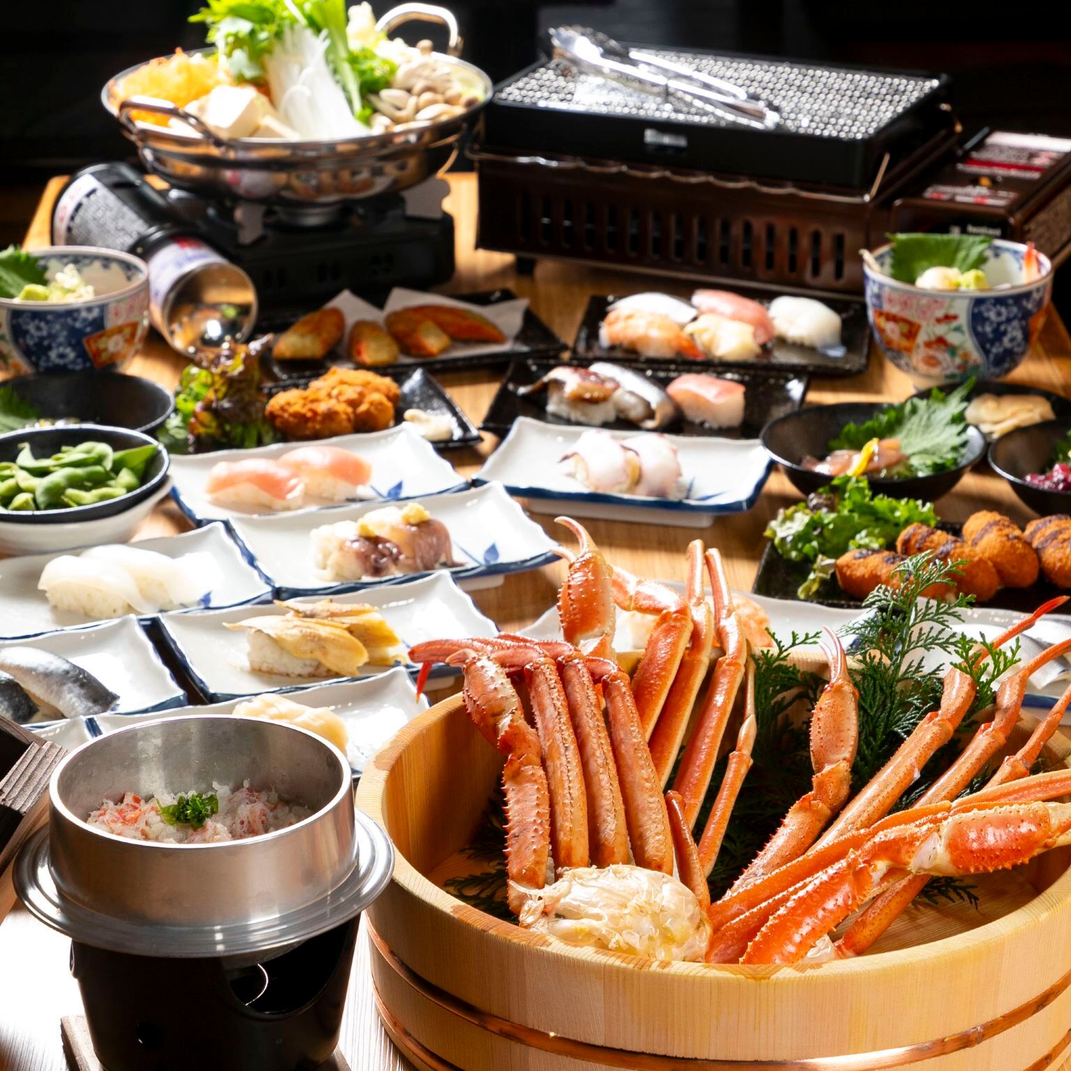 Kyoto Kanigin - Snow Crab (M-Size) & Red Snow Crab All-You-Can-Eat Course! <63 Items Total>