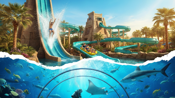 สวนน้ําอควอเทอร์เวนเจอร์ แอตแลนติส พร้อมตัวเลือกเข้าชมอควาเรียมโลกดึกดำบรรพ์ - วันที่คุณจะจดจำ