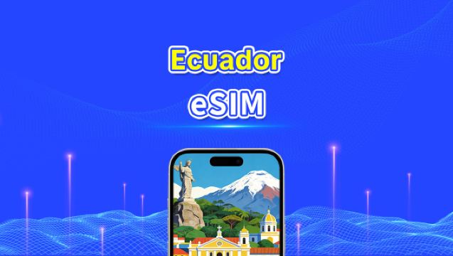 Ecuador eSIM | 4G | Dagligt paket/datapaket | Höghastighetsdata | 24 timmar | 1-30 dagar | QR-kod