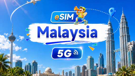 eSIM 5G Malaysia | Pakej harian/Jumlah pakej | 500MB/hari-Jumlah 30GB | 1-30 hari | Sistem 24 jam | QR code