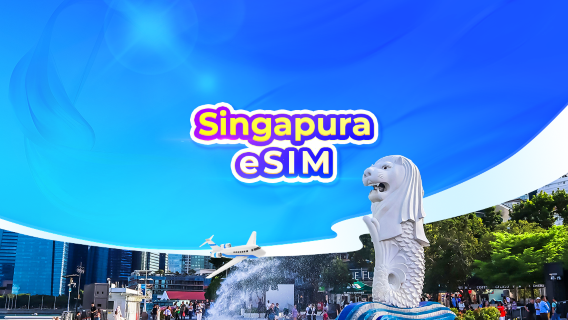 [Singapura] eSIM 4G | Sem envio por correio | Instalação com um clique | Cobrança diária por 24 horas | Código QR