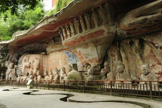 [Perjalanan Satu Hari di Chongqing] Museum Pahatan Batu Dazu + Patung Dewi Kwan Im Seribu Tangan + B