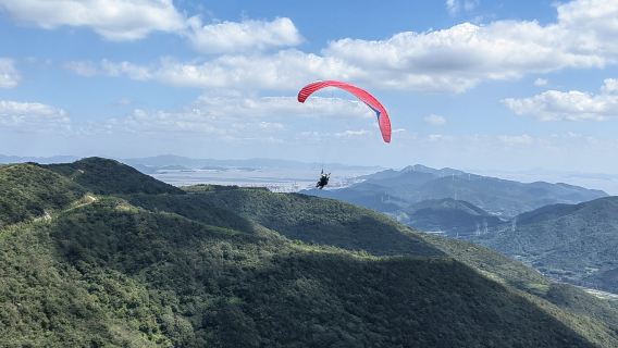 寧波Freefly飛凡滑翔傘基地滑翔傘飛行體驗【專業教練帶飛+贈送高清視訊攝像】