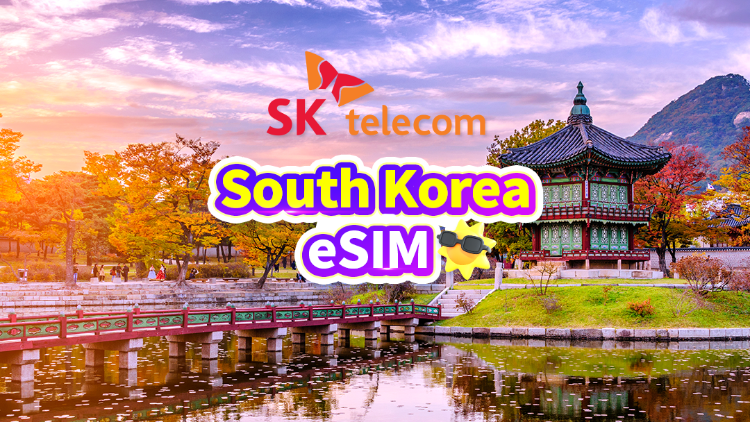 eSIM SKT Korea Selatan｜Data tidak terbatas + nomor telepon 010 + pesan suara dan teks gratis