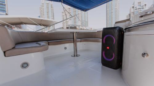 Ride the Waves in Dubai with 56ft Majesty Yacht Transport Passes 4