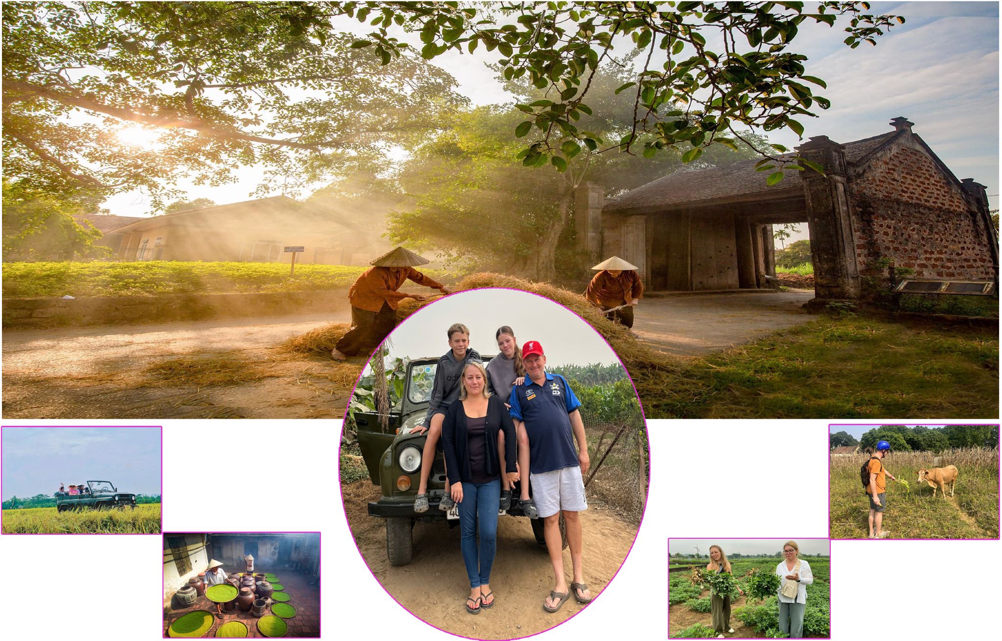 Ganztägige Hanoi-Jeep-Tour: Entdecken Sie das alte Dorf Duong Lam