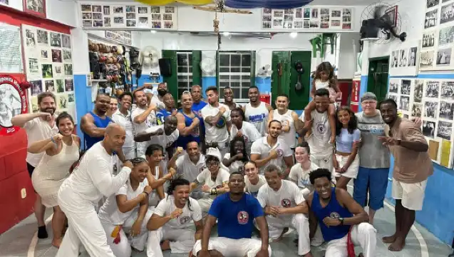 Salvador: Capoeira Class at Mestre Bimba's 1st Ever School.