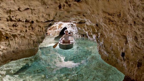 Excursión de un día en coche privado con conductor desde Budapest al Lago Balatón, Thermal Lake of Hévíz y las cuevas de Tapolca