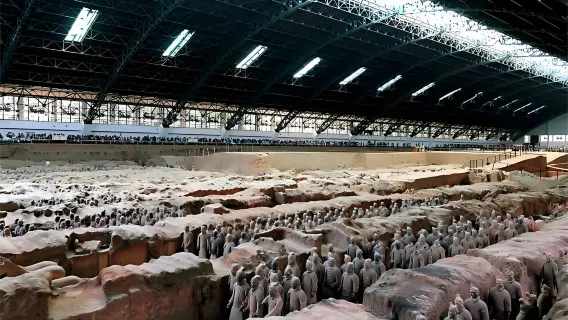 Passeio de Meio Dia em Ônibus Direto para os Guerreiros de Terracota em Xiam + Passagem [Partida Tardia Opcional!]
