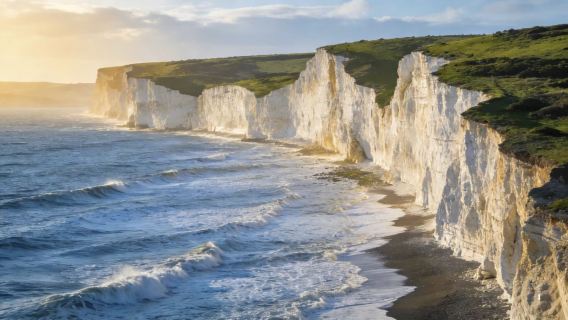 英國布萊頓海灘+七姐妹白崖一日遊劍橋來回，中文司導，上門接送