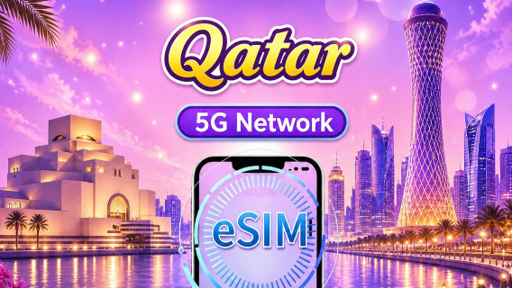 Qatar | eSIM | Compatible con ChatGPT & TikTok | Paquete diario/de datos | Facturación por 24 horas | 1-30 días | Código QR