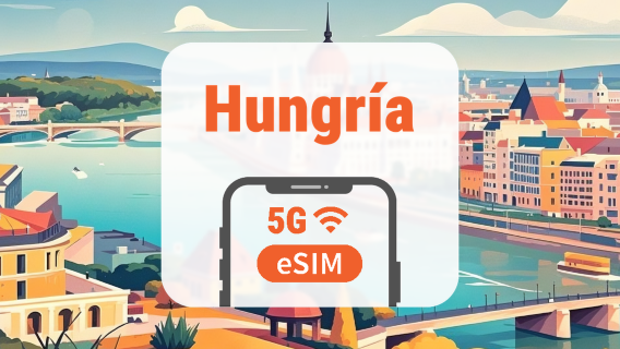 Hungría 5G eSIM | Doble Red • Apps de IA y TikTok | 1–30 Días | Código QR