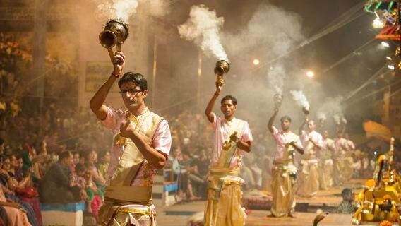 Varanasi Evening Ganga Aarti Experience at Dashashwamedh Ghat