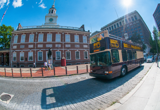Philadelphia BigBus open-top sightseeing bus (visit classic