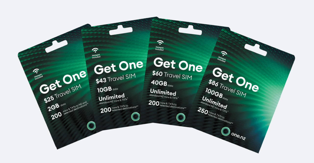 New Zealand 30/60-Day One NZ (Vodafone) SIM Card (New Zealand Airport Pick Up)