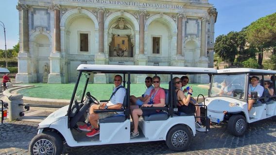 Rome: Rome in a Day Golf Cart Tour with Pizza & Gelato