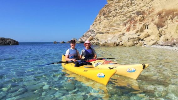 Cagliari : Excursion guidée en kayak dans le golfe de Cagliari