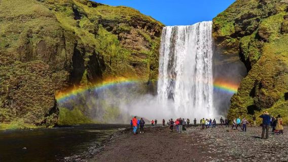 冰島包車精選：斯科加瀑布+塞裡雅蘭瀑布與黑沙灘探秘