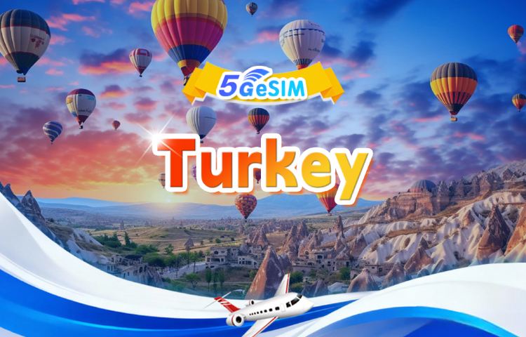 Türkiye 5G eSIM | DayPass/Total Package | 500MB/day - Total 30GB | 1-30 days | QR code