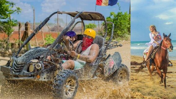 Aventura en buggy en Punta Cana + Paseo a caballo y recogida gratuita