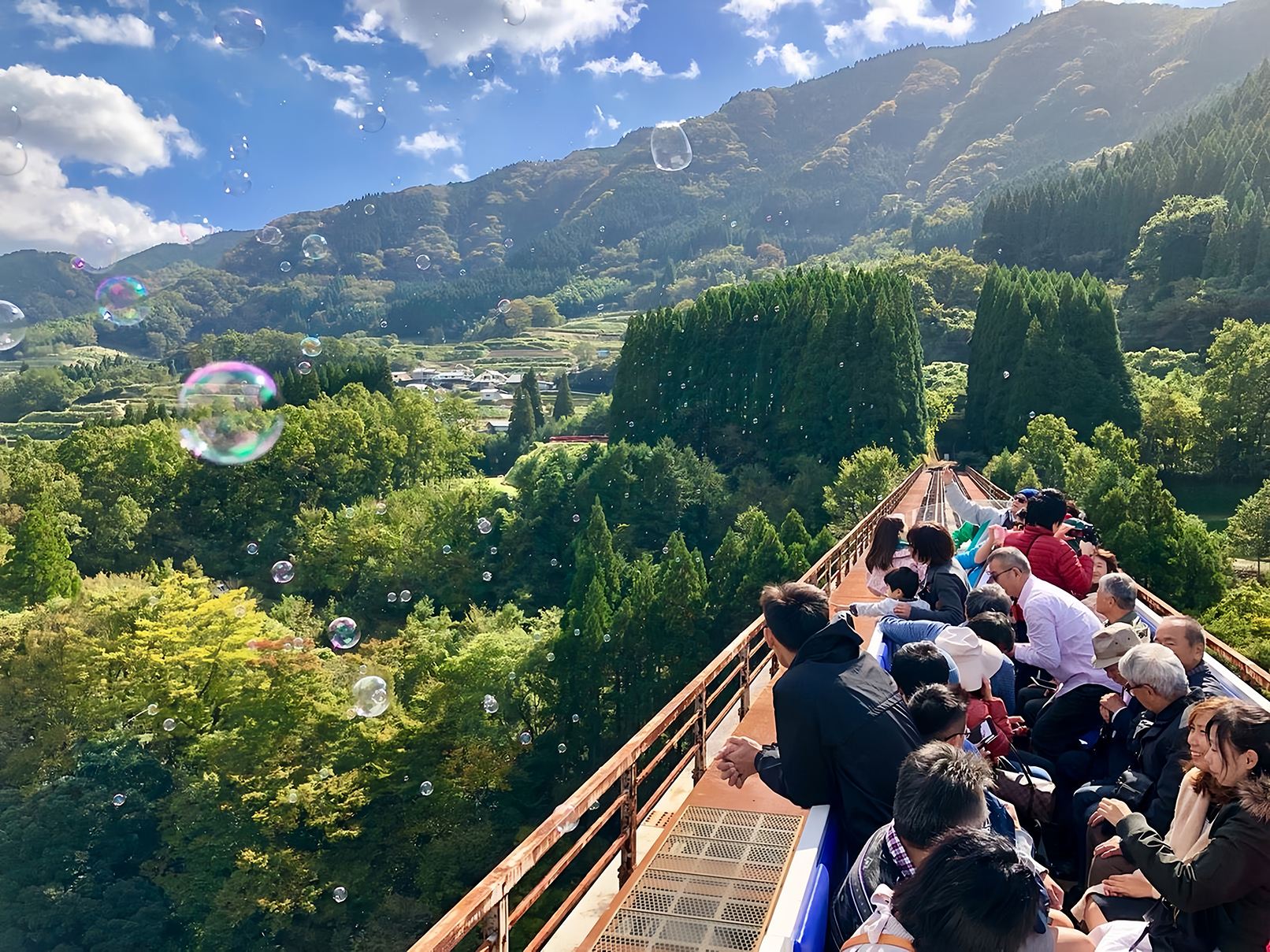 Kyushu Takachiho Gorge Day Tour: Forest Blessing on the Sky Train & Exploring Amanoyasukawara
