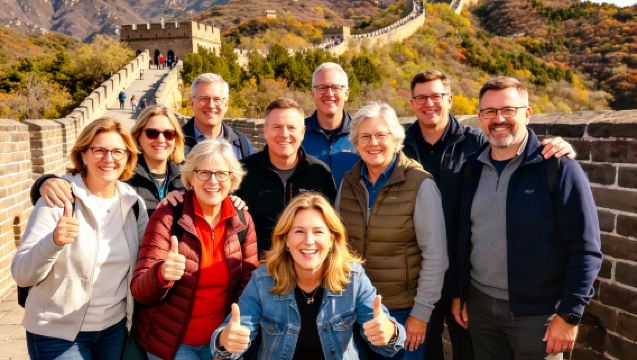 Passeio de um dia para a Grande Muralha de Mutianyu em Pequim + Palácio de Verão | Transferência de porta em porta opcional | Inclui ingressos e ônibus de traslado