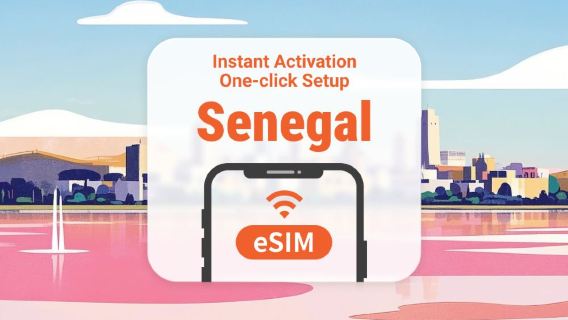 Senegal eSIM | Podwójne pokrycie sieci | Pełny dostęp do AI i TikTok | 1–30 dni | Kod QR