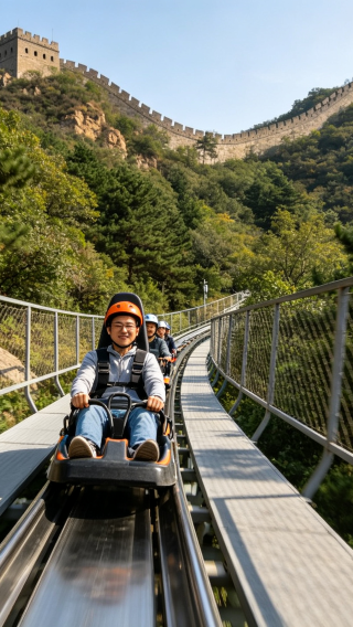 Mutianyu Great Wall 1-day tour with cable car and toboggan ticket, optional private chartered tour pickup with no shopping