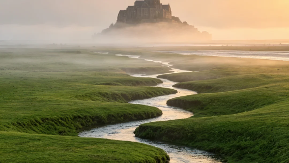 Paris pergi-balik Mont Saint-Michel lawatan premium 12 jam / Boleh disesuaikan untuk Eropah