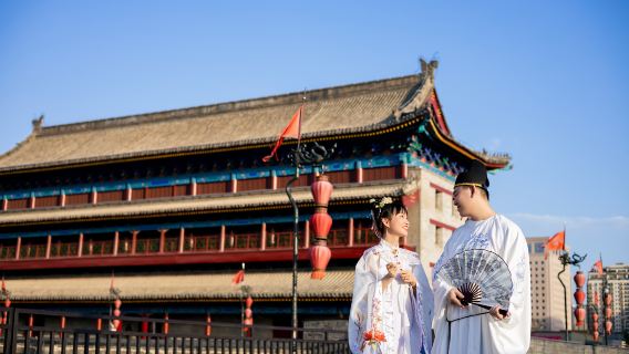 西安城牆旅拍【專業攝影師一對一指導拍攝（含攝影師門票）】