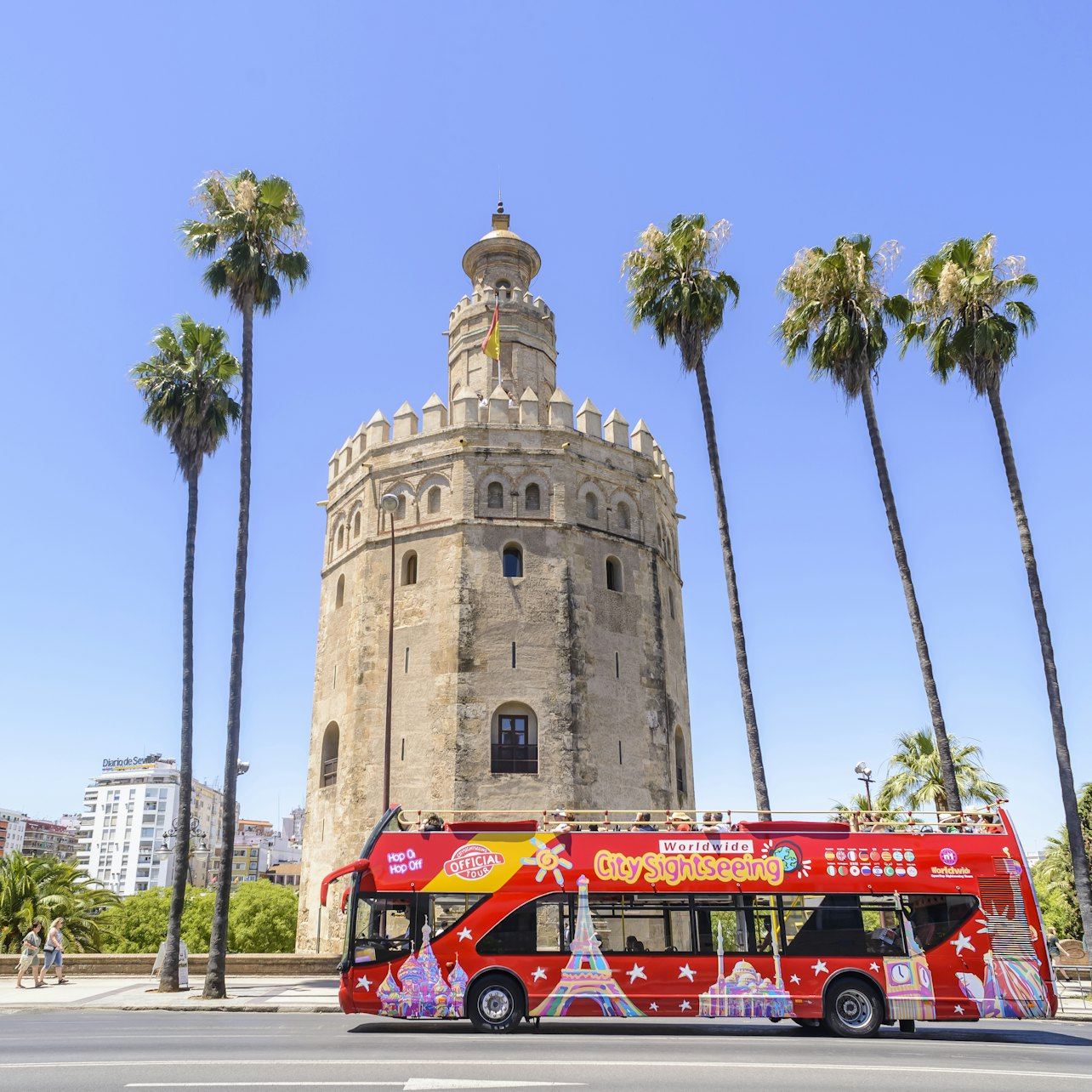 ทัวร์ชมเมืองเซบียาด้วยรถบัสแบบขึ้นลงได้ตลอด 24 ชั่วโมง: CitySightseeing Seville