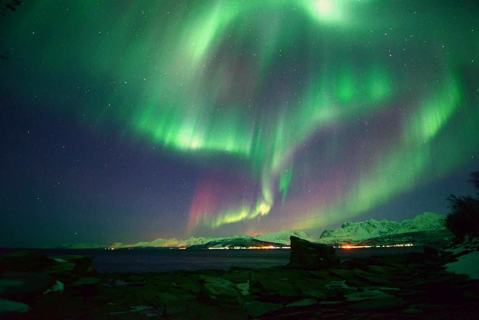 Viaggio alle aurore boreali a Tromso, Norvegia settentrionale - Tour disponibile in cinese/inglese con 'Cacciatori di aurore'※